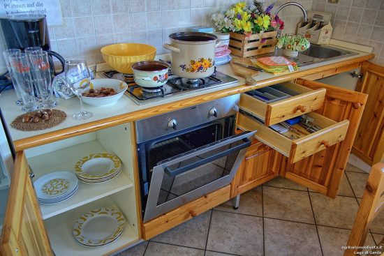 Detail des Küchenofens