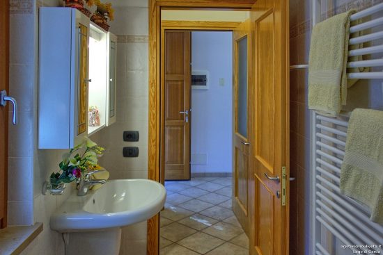 Blick aus dem Badezimmer aus