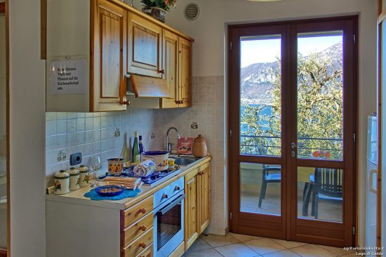 Draufsicht auf die Küchenzeile