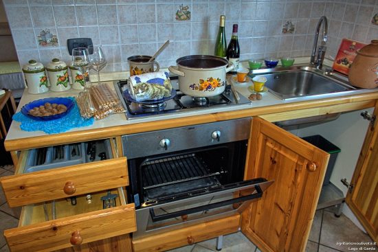 Detail des Küchenofens