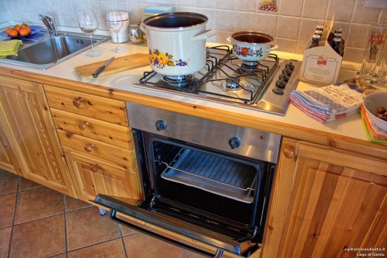 Detail des Küchenofens